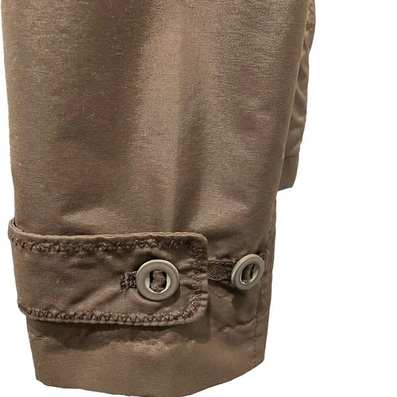 Lands' End Rain Jacket | Removable Hood | Brown - Picture 4 of 11